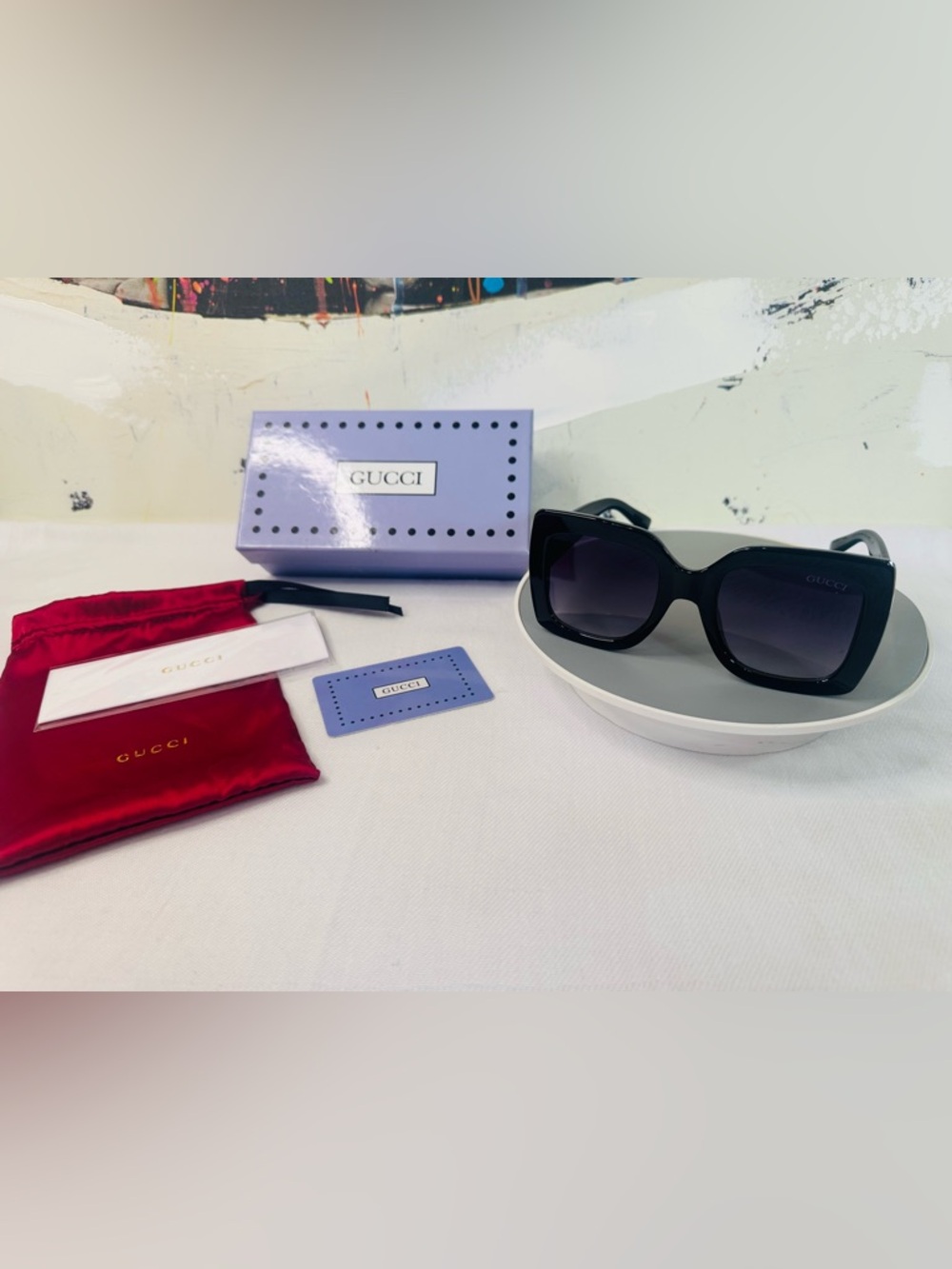 Gucci Oversized Sunglasses Full Inclusion - Picture 11 of 17